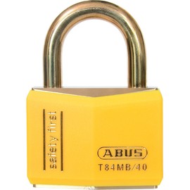 Abus - T84MB/40 40mm Yellow Safety First Rustproof Padlock - ABUT8440YEL