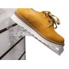 ZAPATERA DE ACRILICO GIRATORIA TRANSPARENTE PARA PANEL RANURADO | 10