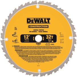 DEWALT 12-Inch Miter Saw Blade, Crosscutting, Tungsten Carbide, 80-Tooth and 32-Tooth, 2-Pack (DW3128P5, DW3123)