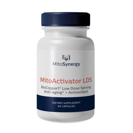 MitoSynergy MitoSynergy MitoActivator BioCopper1 (Cunermuspir) LDS - Low Dose Serving 0.1mg Bioavailable Copper - Lyme Support for Sensitive Users to minimize Herxheimer Reaction