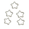 YUETON Pack of 50 Metal Star Shaped Split Ring Key