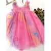 BGFKS Baby Girl Rainbow Floral Tutu Dress,Toddler Girls Birthday Party