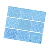 WOONEKY Water Transfer Snowflake Nail Stickers Set 60pcs DIY Manicure