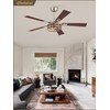 Fanbulous Farmhouse Ceiling Fans with Light, 48 Inch Bedroom Ceiling