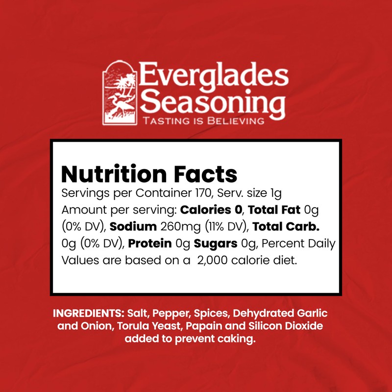 Everglades Heat Seasoning Spicy Blend for Chicken Wings, Chili, Fish