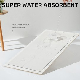 BANEBOR Window Sill Cushion Pad - Narrow Adjustable & Waterproof Window Seat Mat for Bay Windows, Absorbent Dust-Proof Liner with Non-Slip Backing,Cut-to-Fit (Ivory, 39''x8'')