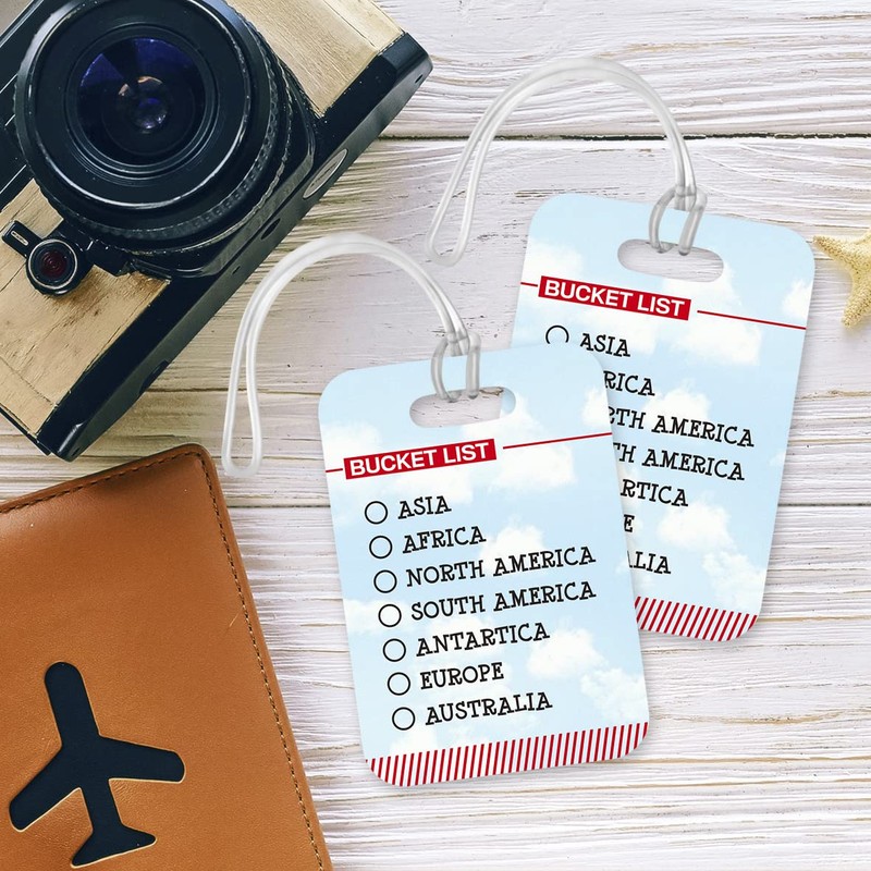 LT198 Travel Bucket List Novelty Funny Unique Designer Gift Glossy