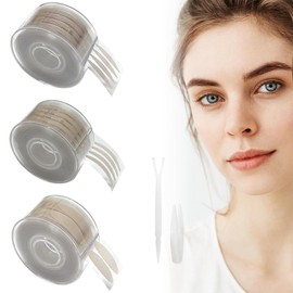 1800 Stück Doppel Augenlidband, Schlupflider Stripes Unsichtbar, Hautfarbene Schlupflider Stripes Wasserfestes Schlupflider Tapes Unsichtbares Doppelte Augenlid Stripes mit Y-Förmige Gabelstangen