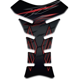 Tank Pad Tank Pad Motorcycle Tank Protector 3D Sticker for Motorcycle Yamaha Fz6 Fz6n Fz6s Fazer (Red/Black) 20 x 14 cm