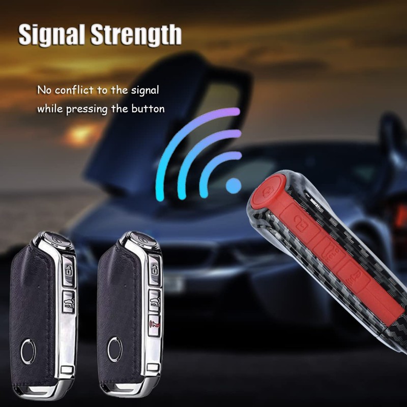 HIBEYO Key Fob Cover for Kia Stinger k900 2018 2019