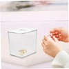 VILLFUL 2pcs Stackable Makeup Organizer Multi-purpose Cotton Pad Swab Holder