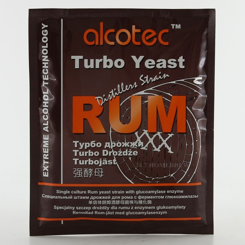 2x Alcotec Distiller’s Yeast Rum with Glucoamylase Enzyme 73g 25L