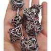 FOXBITE 7 Pcs Metal Dice Set Bronze Blood D&D Dice