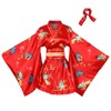 ASWTZ Women's Japanese Kimono Costume Traditional Geisha Short Robe Anime