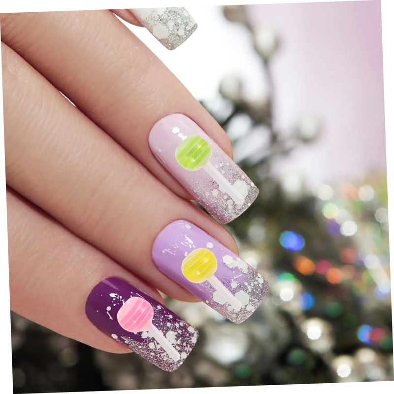 Baluue 25pcs Candy Nail Art Charms Manicure Supplies for Creative