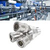 Kadimendium 3 Way Quick Coupler Quick Connect Air Hose Splitter