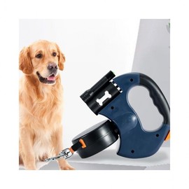 LuminaD LED Twin Leash for Two Dogs, Multi-Dog Leash for Night Walks Twin Leash - Black