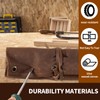 Baizoy Chisel Roll,6 Pockets Roll Up Tool Pouch,Waxed Canvas Small