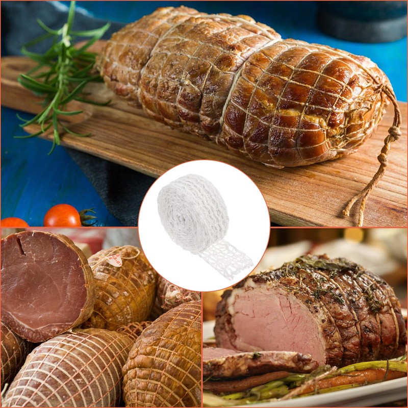 12m Meat Netting Rol Size 14, Elastic Smoked Meat Poultry