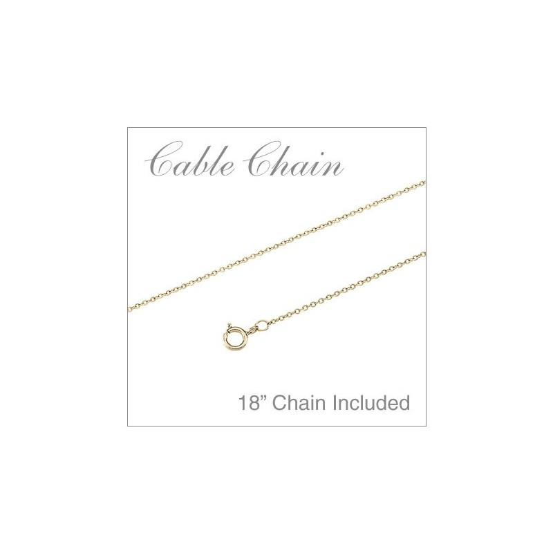 14k Yellow Gold Oval Ruby Pendant with 18" Chain