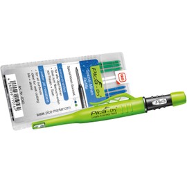 Pica Dry Automatic Pen + Green White Blue Refills 3 Blue, 2 White, 3 Green