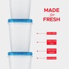 12 Pack Leakproof Freezer Containers for Food with Twist Top
