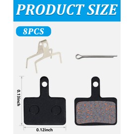 KGDUYC 2 Pairs/4 Pieces Bicycle Brake Pads, Disc Brake Pads, High Performance Brake Pads and Spring Resin for Mountain Bike Disc Brakes