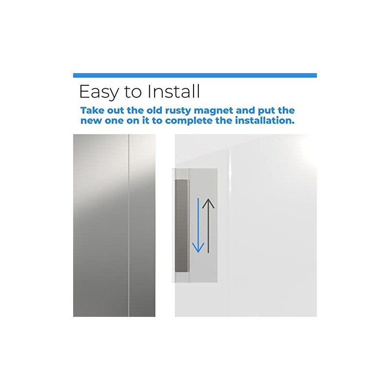 2 Pack Shower Door Magnet - 2-1/2" Long Glass Door
