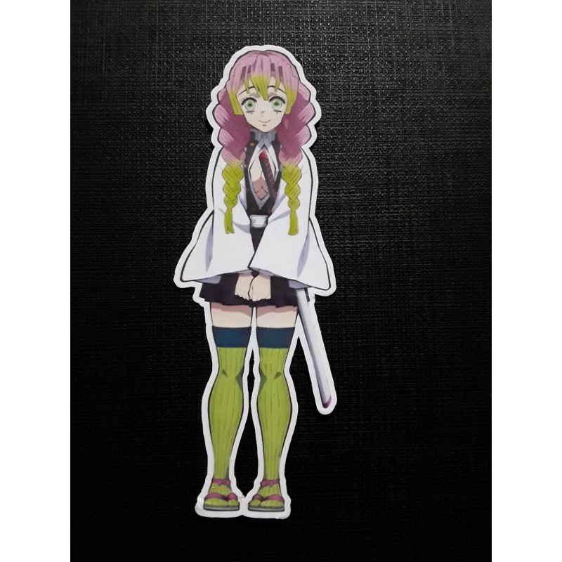 Mitsuri Kanroji Demon Slayer Glossy Sticker Anime Appliances, Walls, Windows!