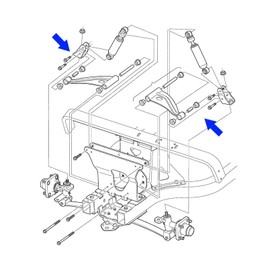 Tektall Front End Bushing Control Arm Bushing Sleeve Repair Kit for Club Car Precedent 2004-up Golf Cart, # 102288101 1029562-01 102287701 1102287601