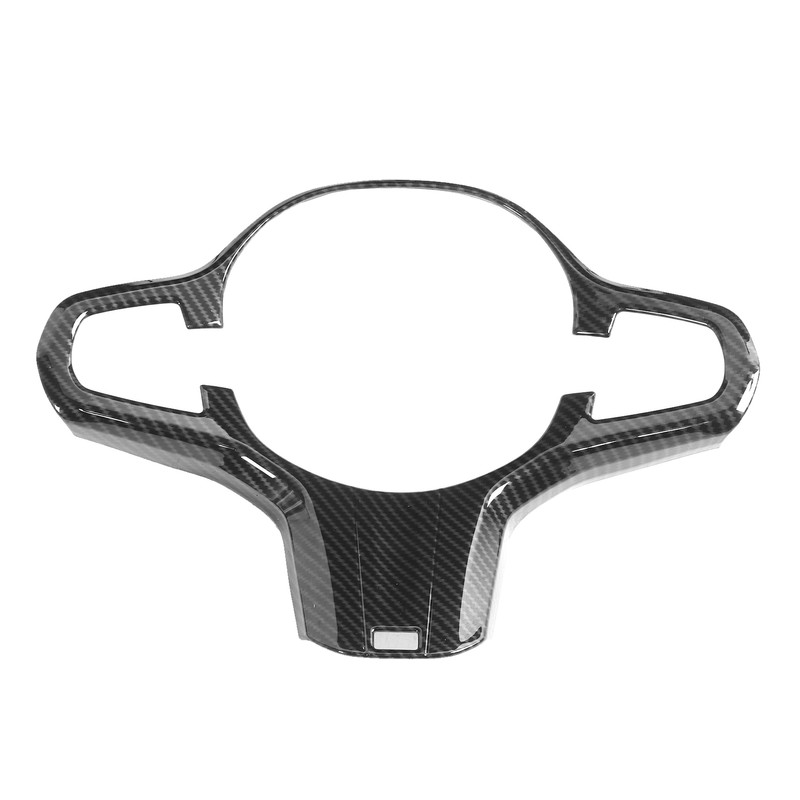 Steering Wheel Button Trim Cover Carbon Fiber Style Fits for