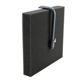 Aquarium Hamburg Matten Bio Air filter Fish Shrimp Tank Pond Biochemical Poret Polyether Sponge Pad Internal Foam Uplift filter 31x30x5 cm (Black, PPI 30 Medium)