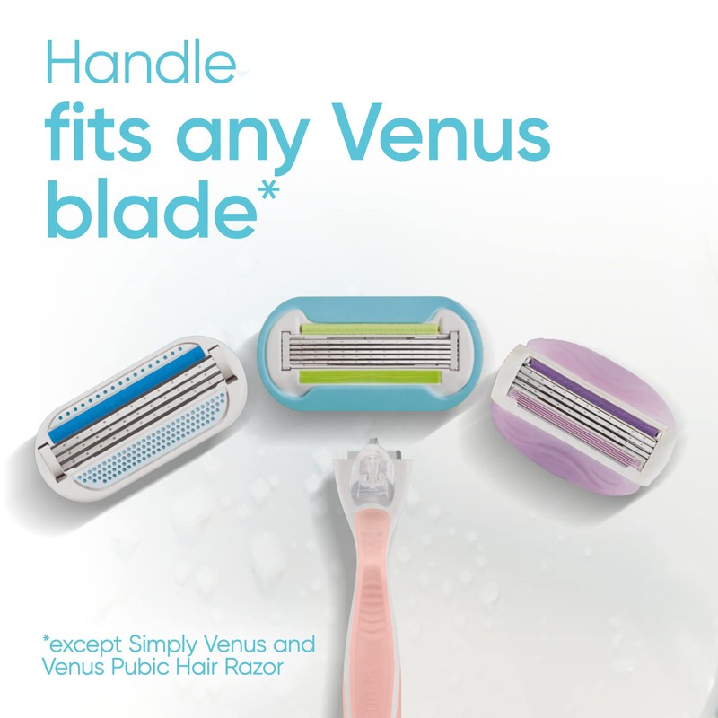 Gillette Venus Extra Smooth Pink Women's Razor Handle + 3