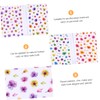 Outanaya Flower Nail Art Stickers 3D 8pcs Mixed Pattern Sticker