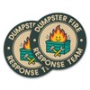 Dumpster Fire Coasters Set of 2, Funny Trash Can Coaster