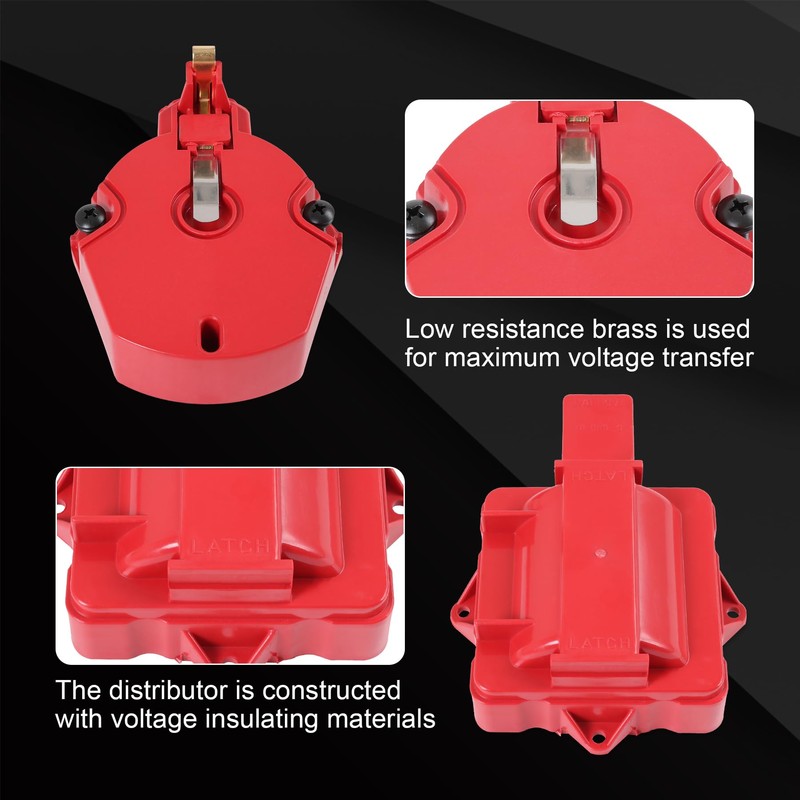 HEI Distributor Cap and Rotor Replacement For K549 SBC 283