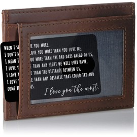Jstud Engraved Wallet Inserts Card Thanksgiving Gifts Wallet Card Gifts for Men Women Husbands Wife Boyfriend Girfriend