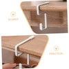 GREENADSCAPE 2Pcs Iron Desk Schoolbag Hook Adjustable Movable Purse Holder