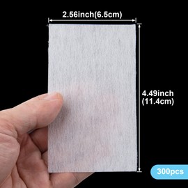 Pndeyo 300pcs End Papers for Hair Perm, Disposable Salon Papers, High Temperature Resistance Curling Tool Hair Styling Accessories for Cold and Hot Perms- White