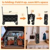 Wagons Carts Foldable,360lbs Collapsible Wagon with Wheels, Lightweight Foldable Wagon