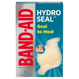 Band-Aid Brand Hydro Seal Large Waterproof Adhesive Bandages (6ct) Wound Care &