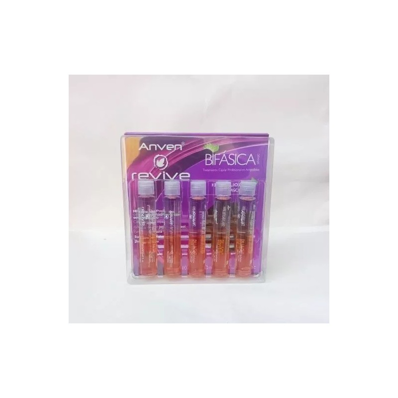 Anven Ampolletas Bifasica Anven Revive Keratina, Jojoba & Girasol