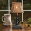 Park Designs Pinecone Accent Lamp with Shade, Rustic Table Lamp