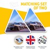 2 x Triangle Stickers 10 cm - Classic Muscle Car