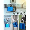DELSWIN 4-Digit Combination Lock Outdoor Padlock - Heavy Duty Locker