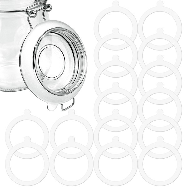 16PCS Rubber Seals for Glass Jars,3.75inch replace glass jar airtight