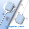 MHYALUDO for AirPods Case Cover, Military Grade Anti-Fall Soft Silicone