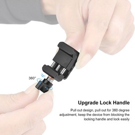 NATO Clamp Monitor Mount with 1/4" 3/8" Screw NATO Clamp Quick Release NATO Lock Clamp for Positioning Holes