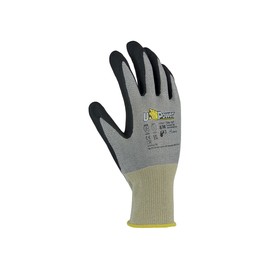 U-Power Rumba Work Gloves Accident Protection Nylon Spandex and HPPE U-Bubble Coating Nitrile Cut Resistant C Mechanical Risk Protection Grey 7/S
