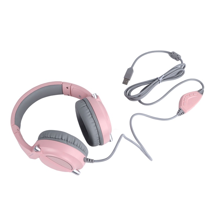 Gaming Headset 7.1 Sound RGB Light 50mm USB Powerful Bass